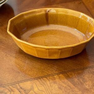 Vintage McCoy 7071 Amber glaze oval baking dish GORGEOUS 10 x 7 x 3”